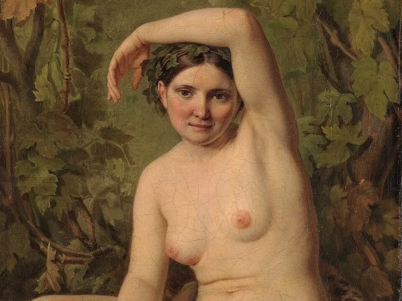 1780-Aleksej Gavrilovič Venecianov - Bagnante con ciotola - Galleria Statale Tret'jakov